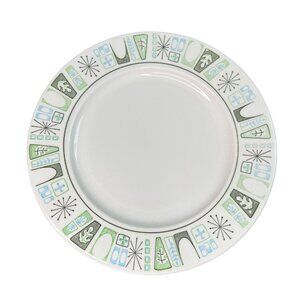 Vintage 1950’s Taylorstone Cathay 10.5” Dinner Plate MCM Made in USA Atomic